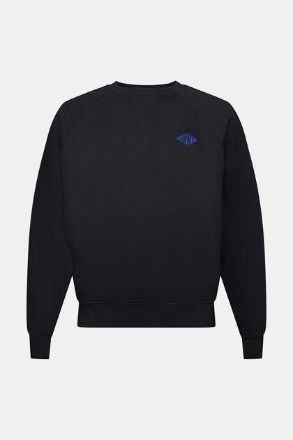 Fleece sweatshirt med logo