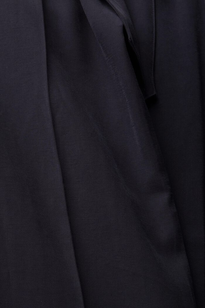 Paperbag-bukser med stofbælte, LENZING™ ECOVERO™, BLACK, detail image number 4