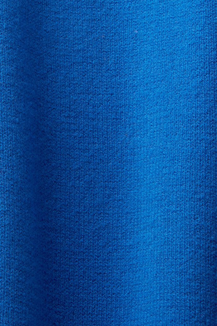 Strikkjole med mock-rullekrave, BRIGHT BLUE, detail image number 5