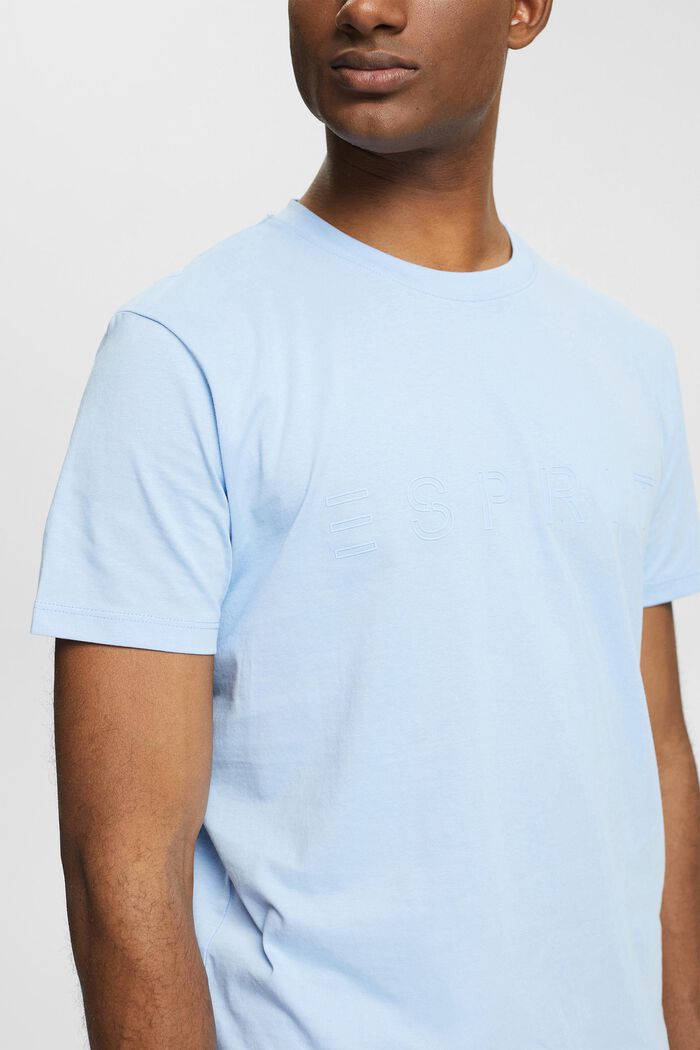 T-shirt i jersey med logoprint, LIGHT BLUE, detail image number 0