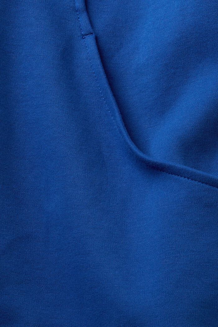 Sweatshirt med lynlås, bomuldsmiks, BRIGHT BLUE, detail image number 4