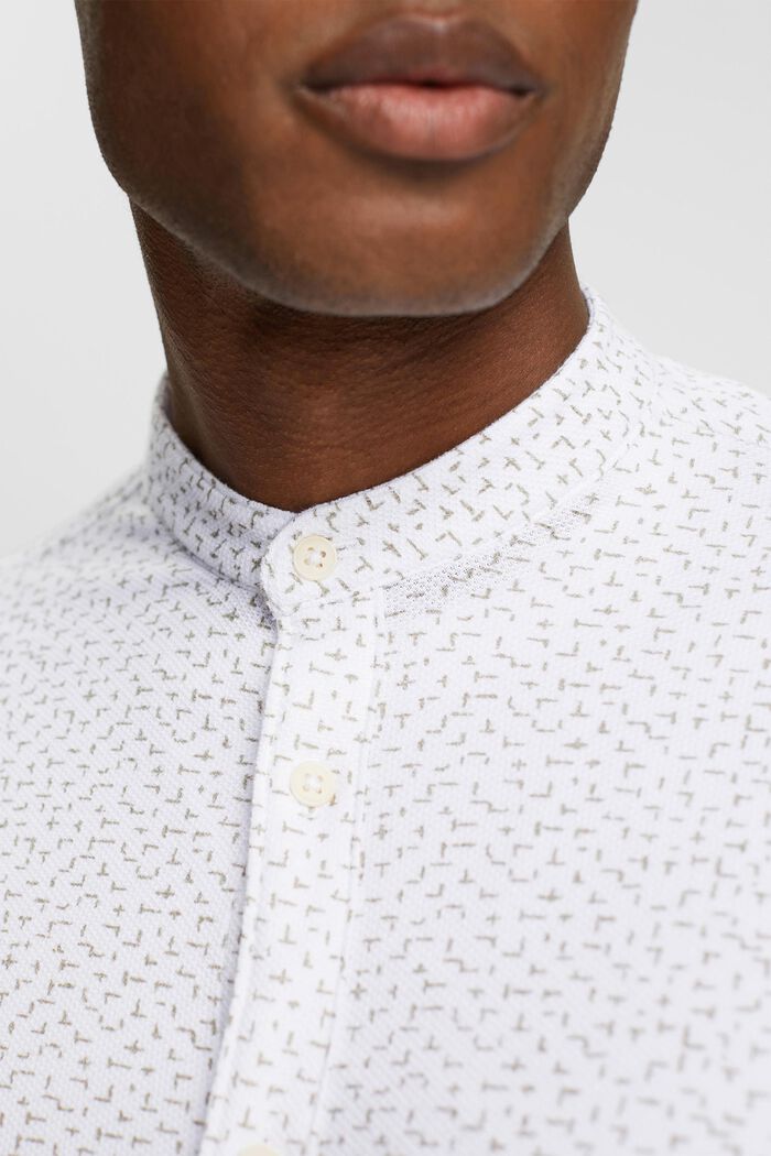 Mønstret skjorte, WHITE, detail image number 0