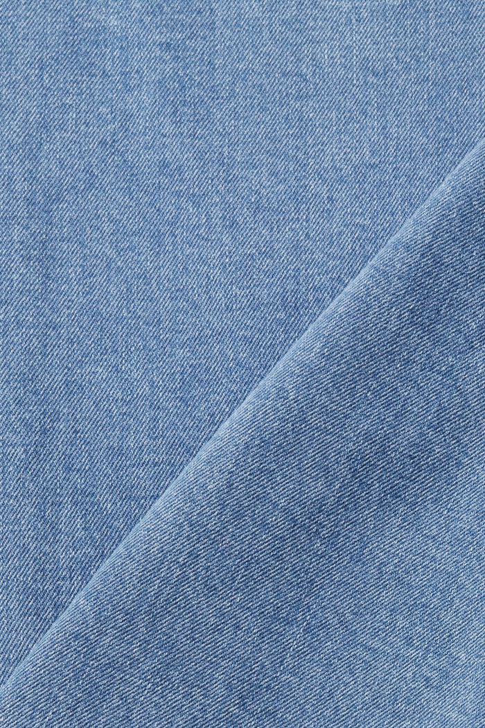 Jeans med høj talje og kick flare, BLUE MEDIUM WASHED, detail image number 4
