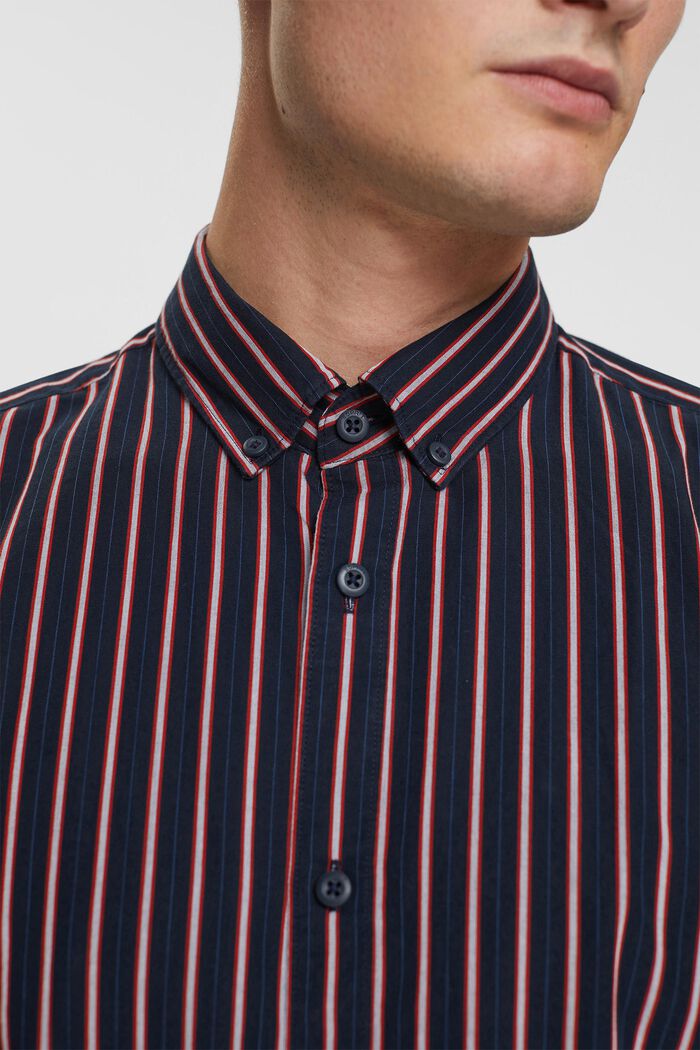 Stribet button down-skjorte, NAVY, detail image number 0