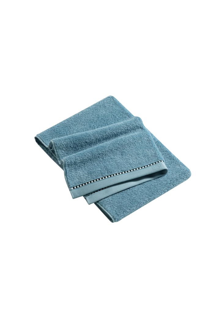 Med TENCEL™: Håndklædeserie af frotté, SKY BLUE, overview