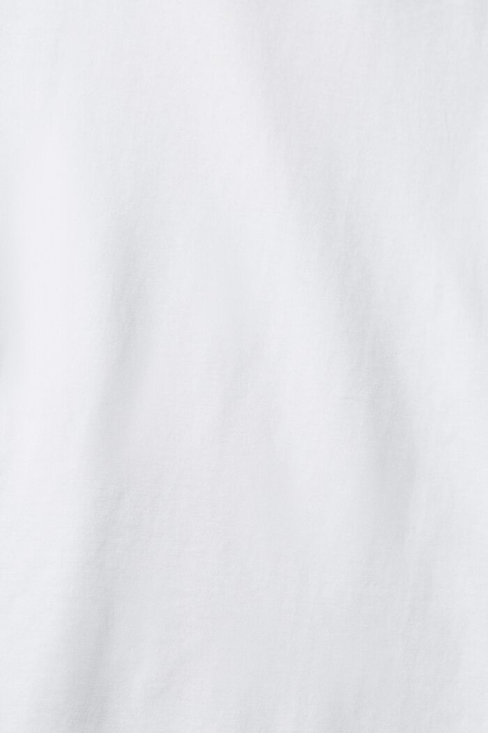 T-shirt med præget logo, WHITE, detail image number 5