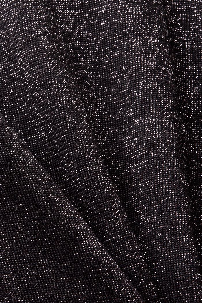 Funklende sweater med høj hals, BLACK, detail image number 5