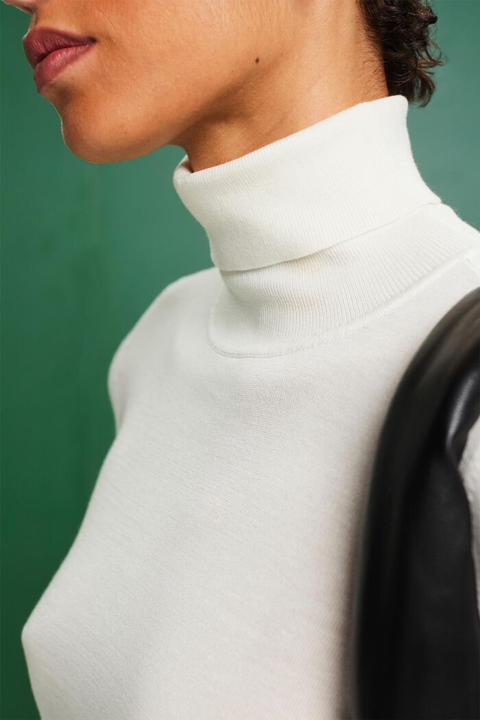 Langærmet sweater med rullekrave, ICE, detail image number 3