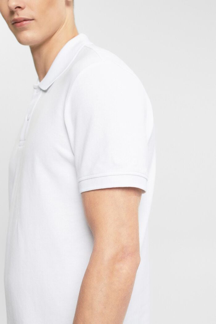Poloshirt i slim fit, WHITE, detail image number 2
