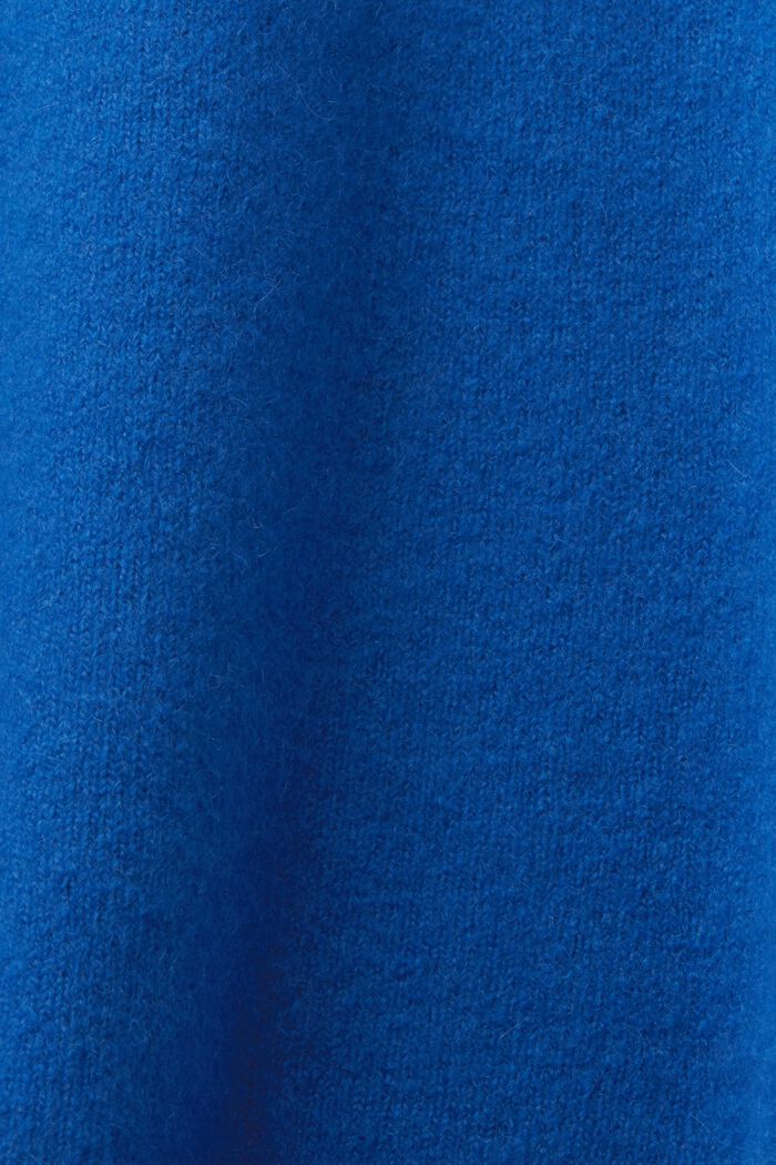 Sweater i uldmiks med rund hals, BRIGHT BLUE, detail image number 5