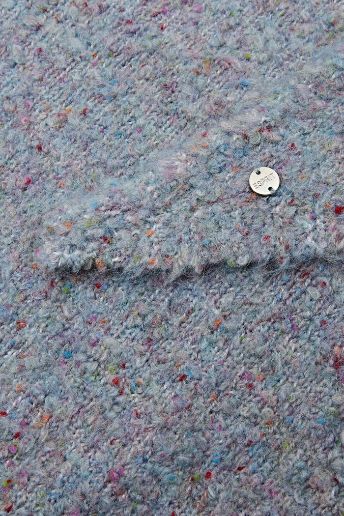 Trekantet bouclé-tørklæde, AQUA GREEN, detail image number 1