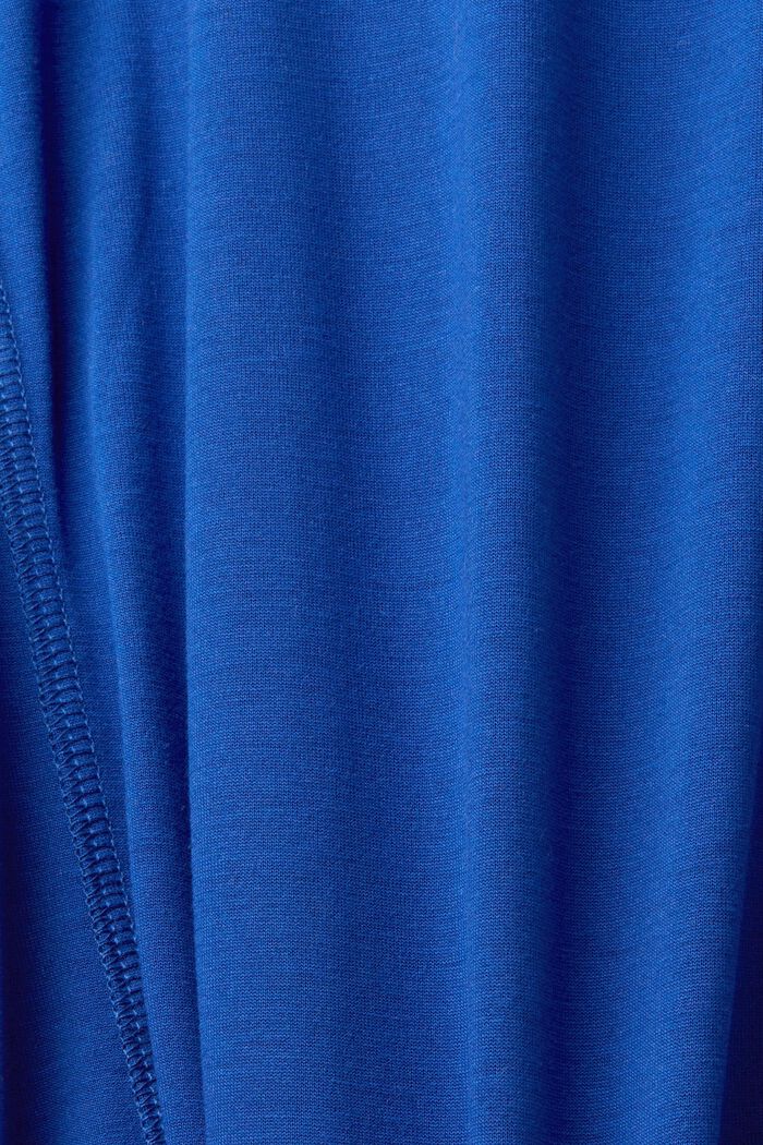 Top med hætte og lange ærmer, LENZING™ ECOVERO™, BRIGHT BLUE, detail image number 7