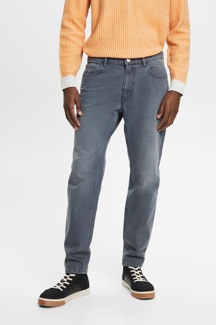 Jeans i en afslappet slim fit-pasform, GREY BLUE, detail image number 0