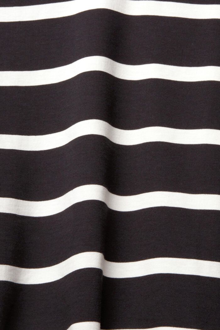 Sweatshirt med stribet mønster, BLACK, detail image number 1