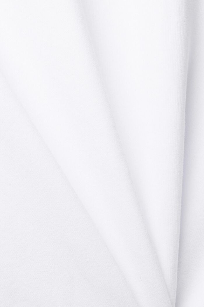 Genanvendte materialer: ensfarvet sweatshirt, WHITE, detail image number 5
