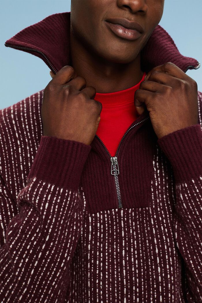 Langærmet troyer-sweater, BORDEAUX RED, detail image number 3