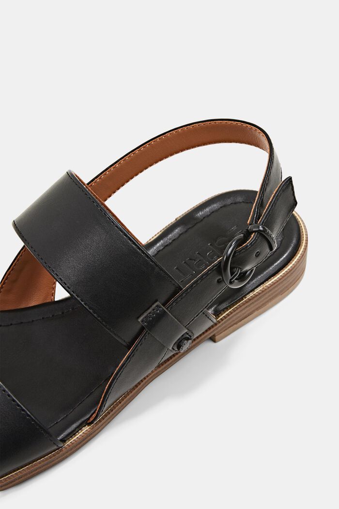 Sandaler med brede remme, BLACK, detail image number 5