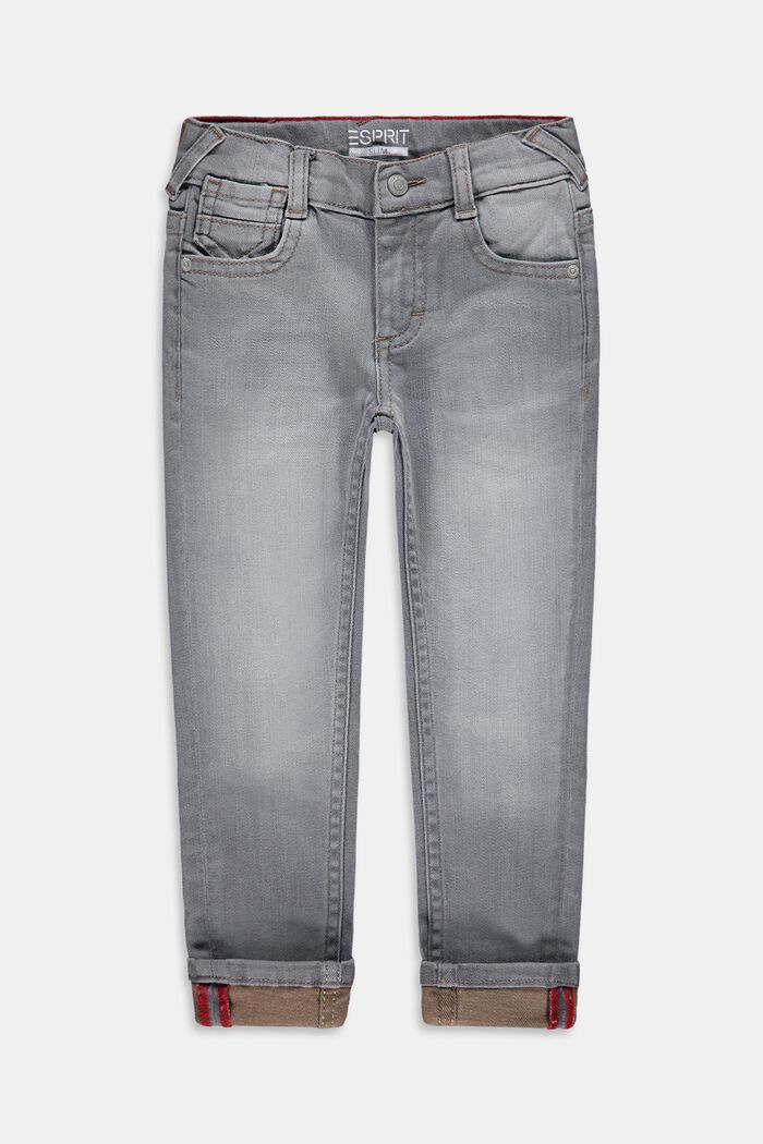 Jeans med reflekterende logoprint, GREY DARK WASHED, detail image number 0
