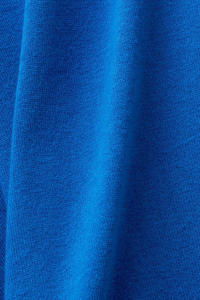 Rullekravesweater med flagermusærmer, BRIGHT BLUE, detail image number 5