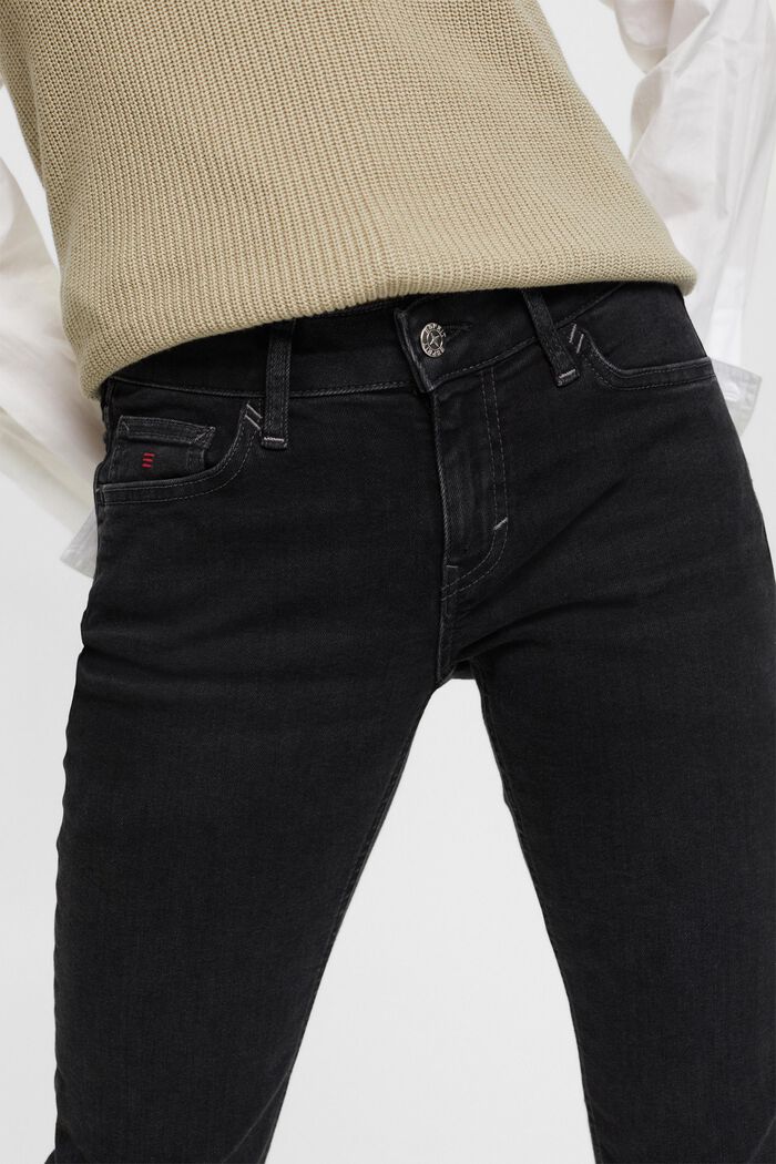 Slim-jeans med høj talje, BLACK RINSE, detail image number 1