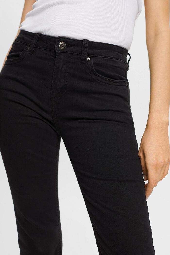 Capri-jeans med mellemhøj talje, BLACK, detail image number 2