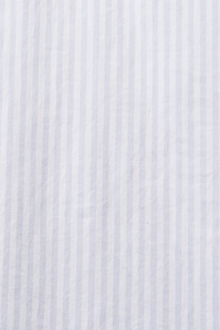 Stribet skjorte i bomuldspoplin, PASTEL BLUE, detail image number 4