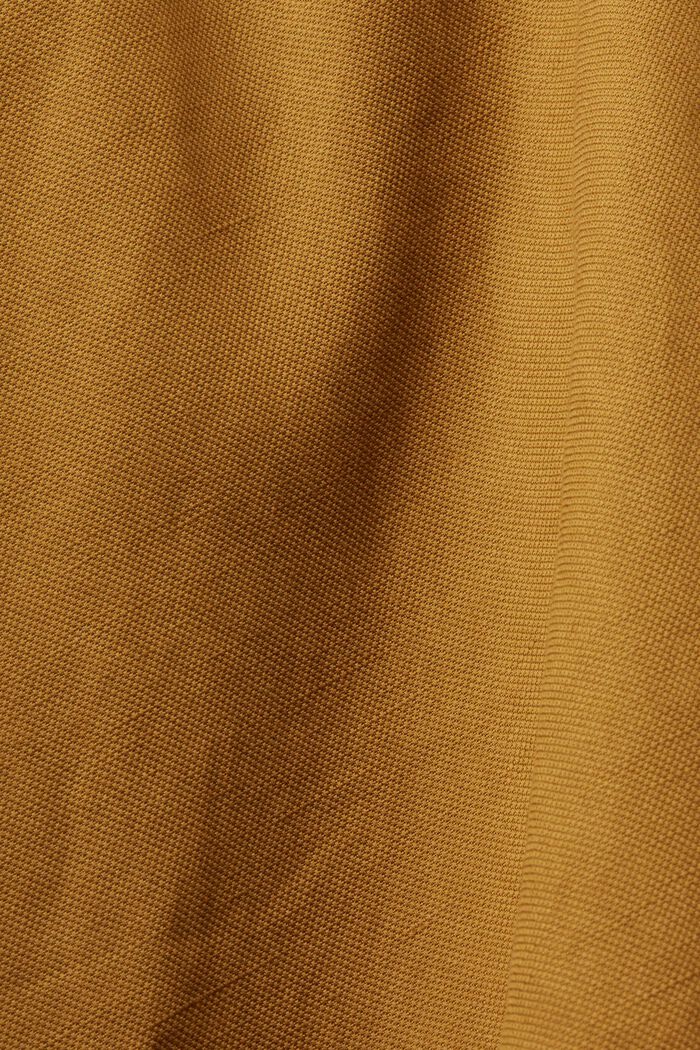 Midi-nederdel med kant forneden, der går ud i en spids, TOFFEE, detail image number 6