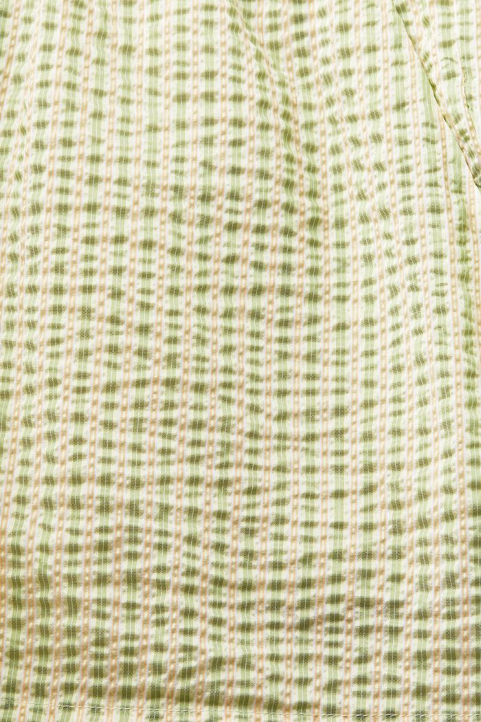 Krøllede shorts med striber, LIGHT GREEN, detail image number 6