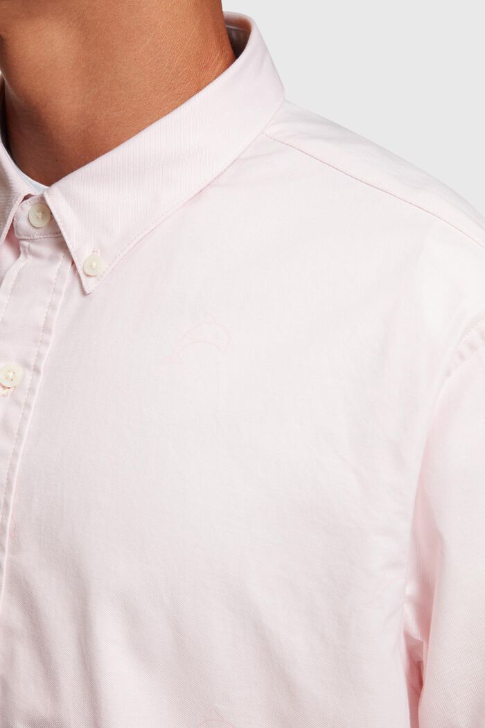 Oxfordskjorte i relaxed fit med alloverprint, LIGHT PINK, detail image number 2