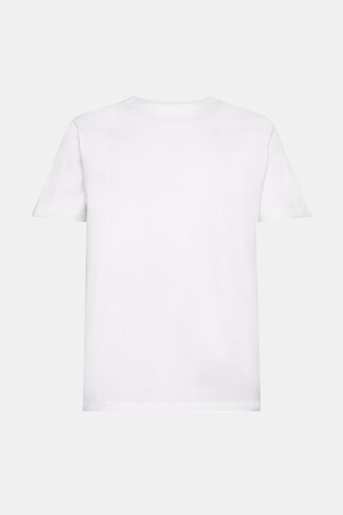 Jersey-T-shirt med rund hals, WHITE, detail image number 6