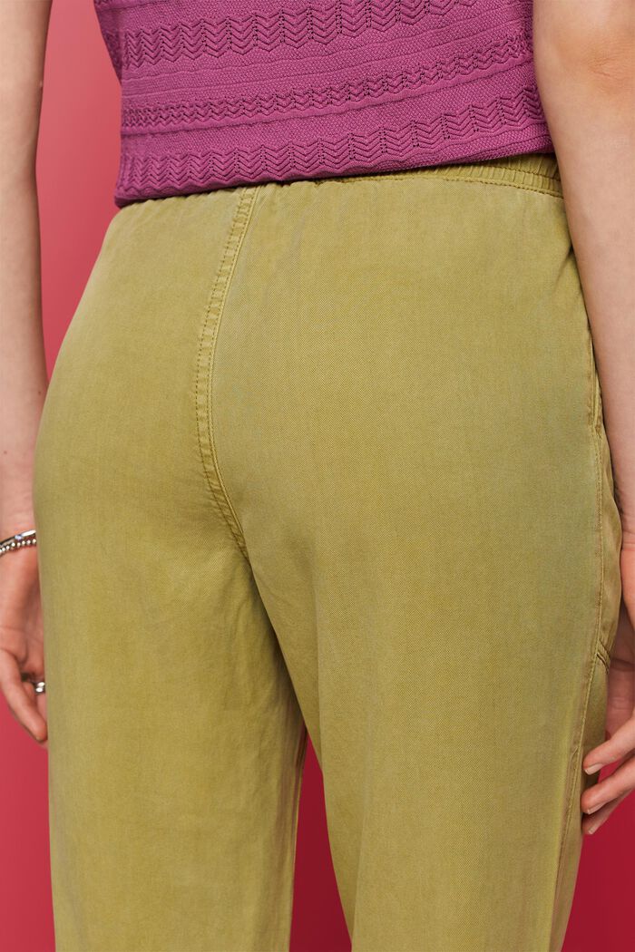 Bukser med elastisk linning, PISTACHIO GREEN, detail image number 4