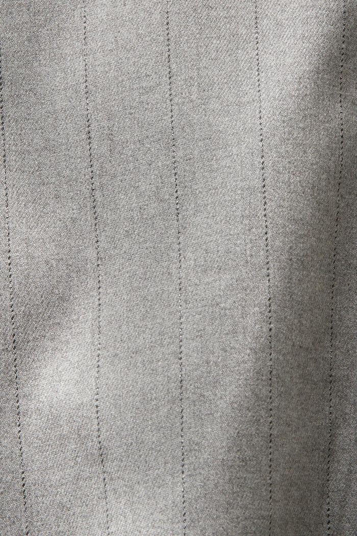 Nålestribet oversized blazer i flonel, MEDIUM GREY, detail image number 5