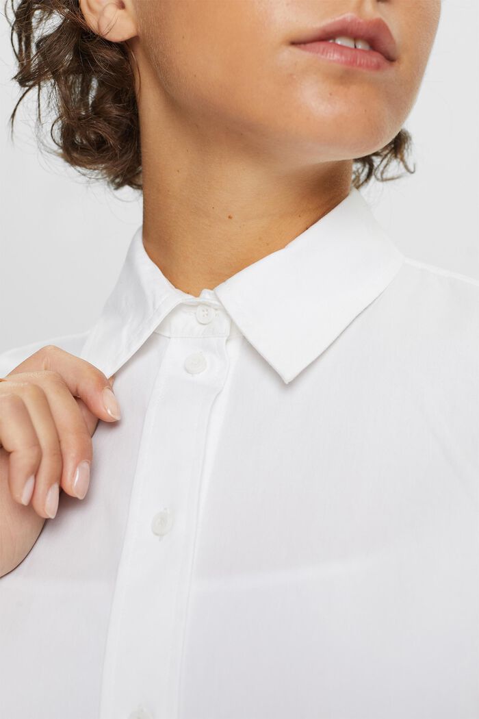 Oversized skjortebluse, WHITE, detail image number 2
