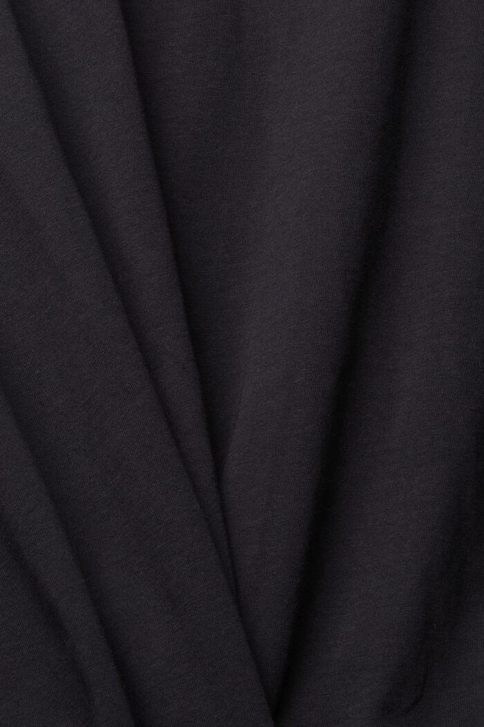 Genanvendte materialer: ensfarvet sweatshirt, BLACK, detail image number 1