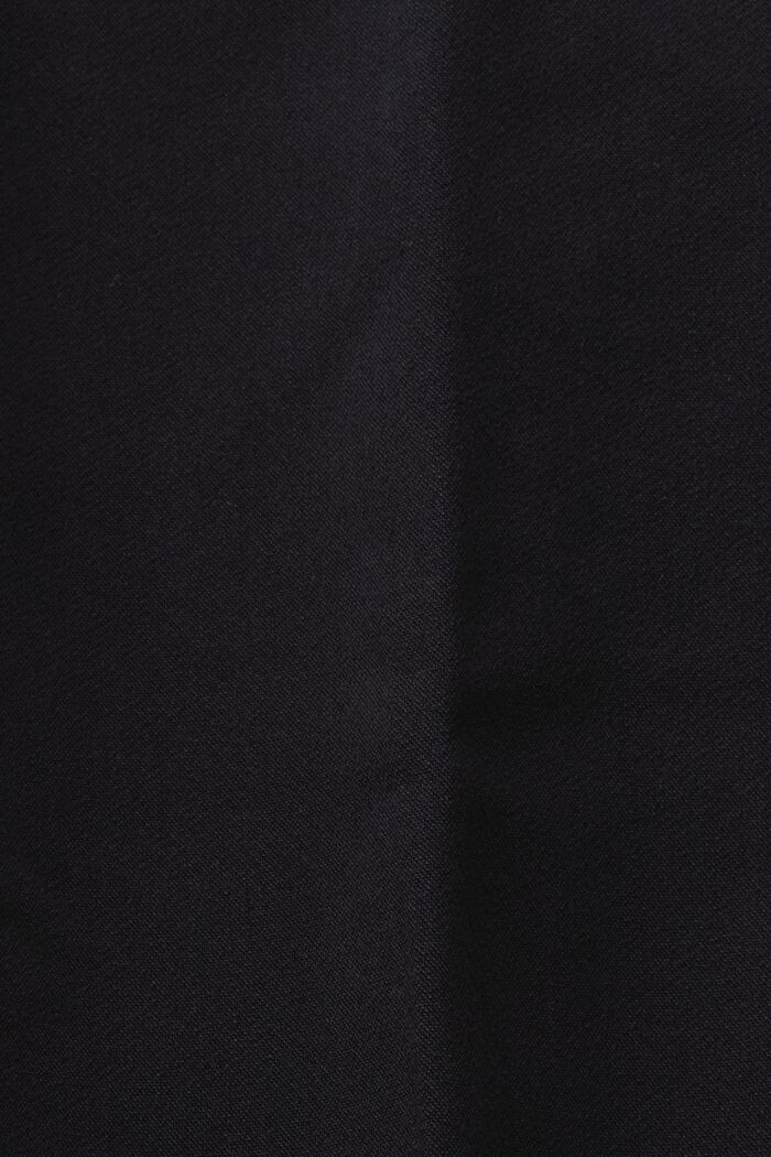 Chinos med høj talje og indsnit, BLACK, detail image number 5