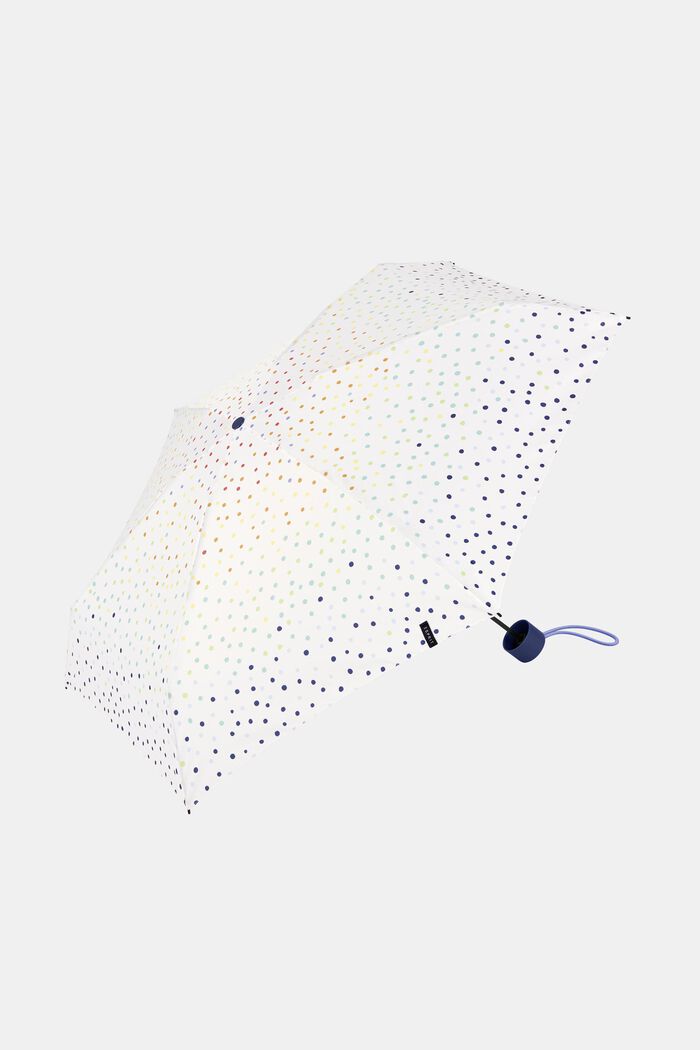 Easymatic paraply i lommestørrelse m. polkaprikker, ONE COLOR, detail image number 0
