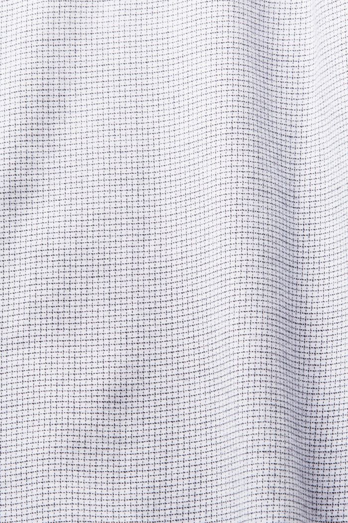 Regular fit-skjorte i bomuld med minitern, WHITE, detail image number 5