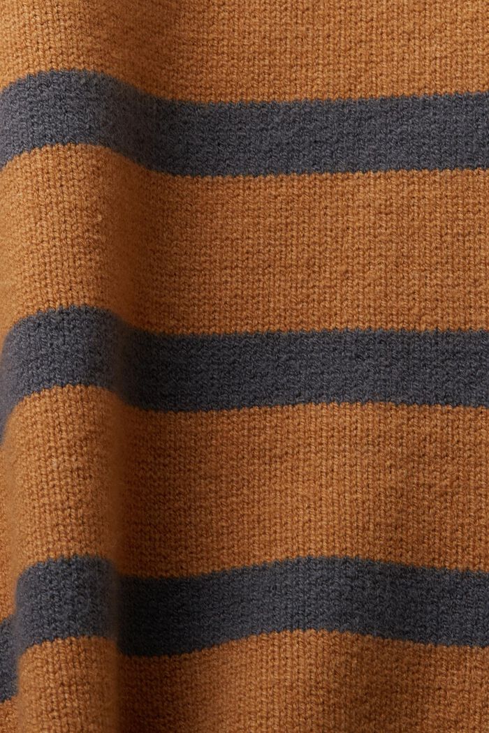 Sweater med rullekrave, CARAMEL, detail image number 5