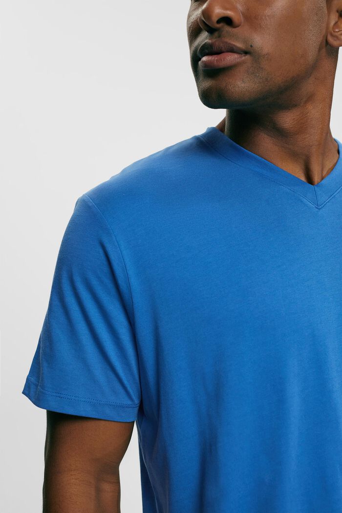 Jersey-T-shirt, 100% bomuld, BLUE, detail image number 2