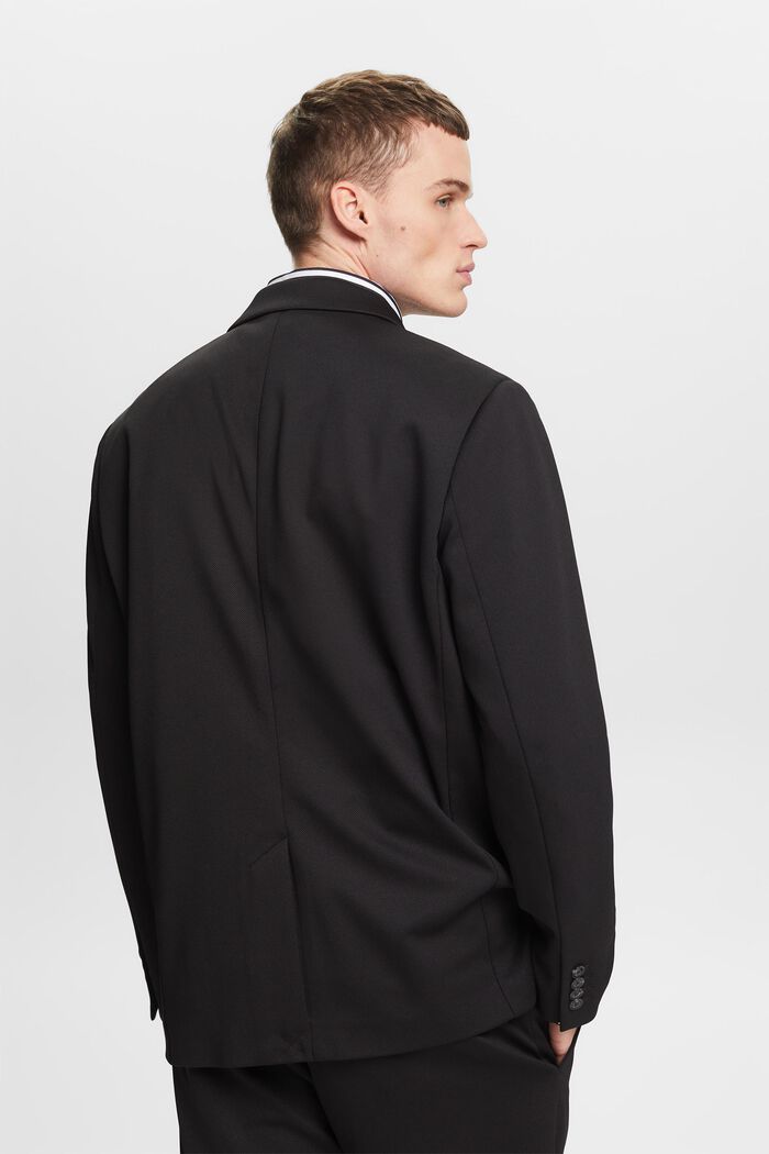 Enkeltradet twill-blazer, BLACK, detail image number 2