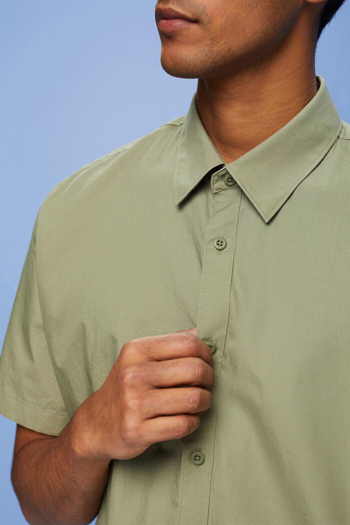 Button down-skjorte med korte ærmer, LIGHT KHAKI, detail image number 2