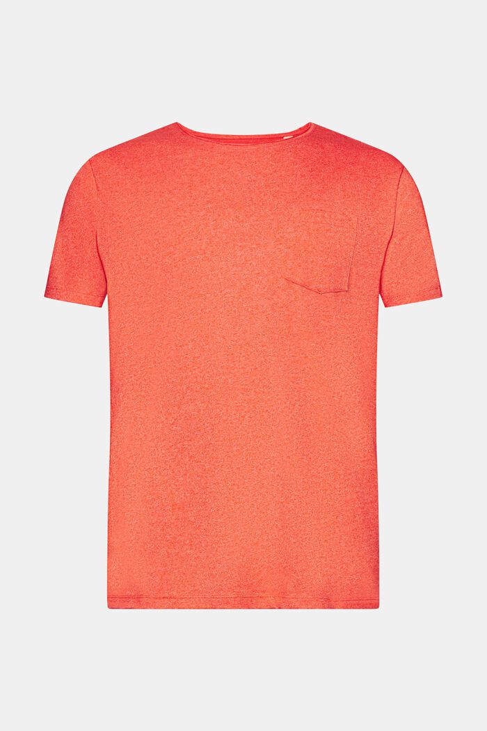 Genanvendte materialer: meleret T-shirt, ORANGE RED, detail image number 6
