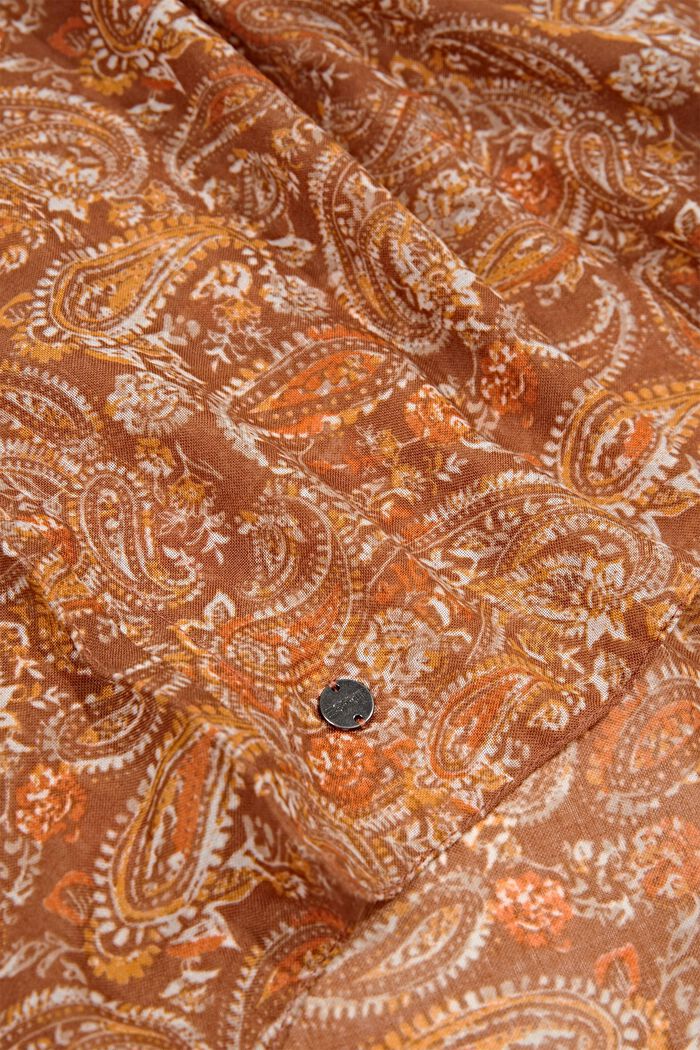Af genanvendte materialer: Looptørklæde med paisleymønster, CARAMEL, detail image number 2