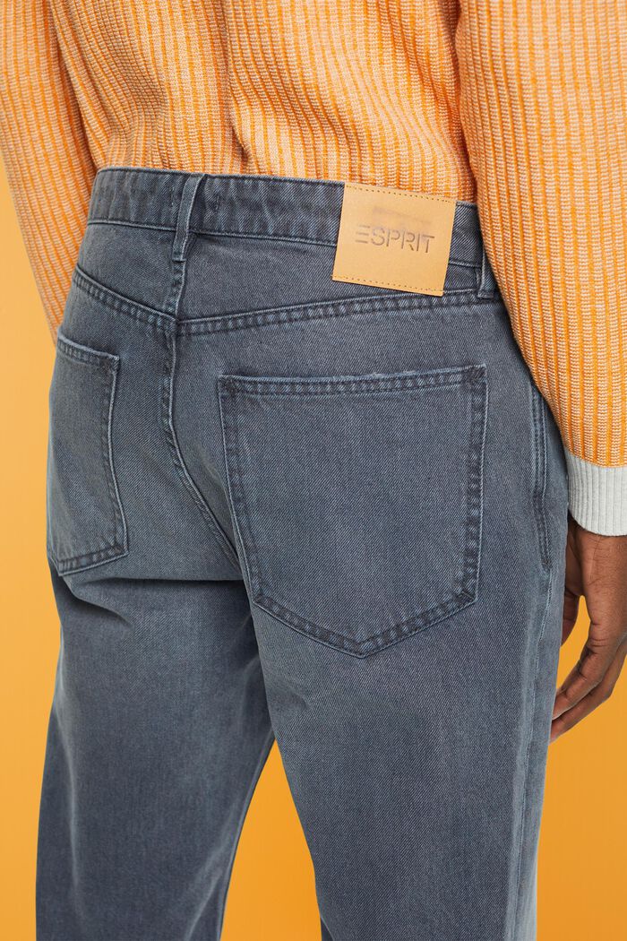 Jeans i en afslappet slim fit-pasform, GREY BLUE, detail image number 4