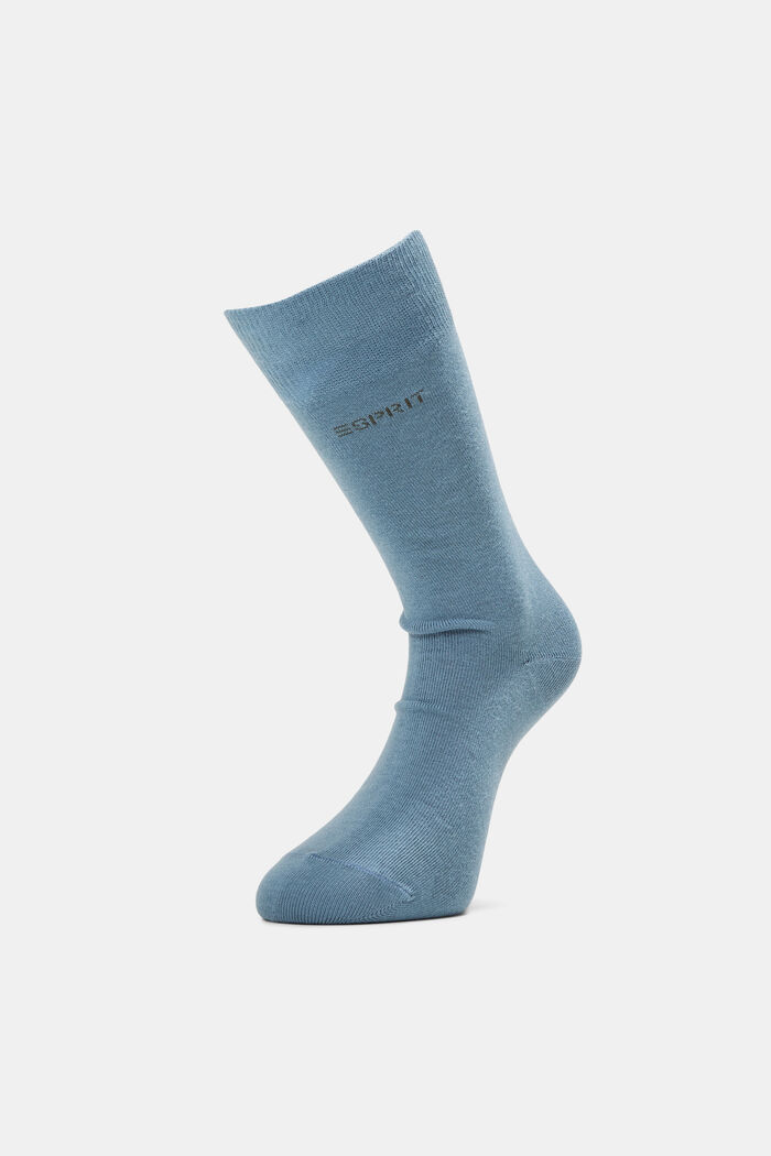 2-pak sokker, økologisk bomuld, BLUESTONE, detail image number 0