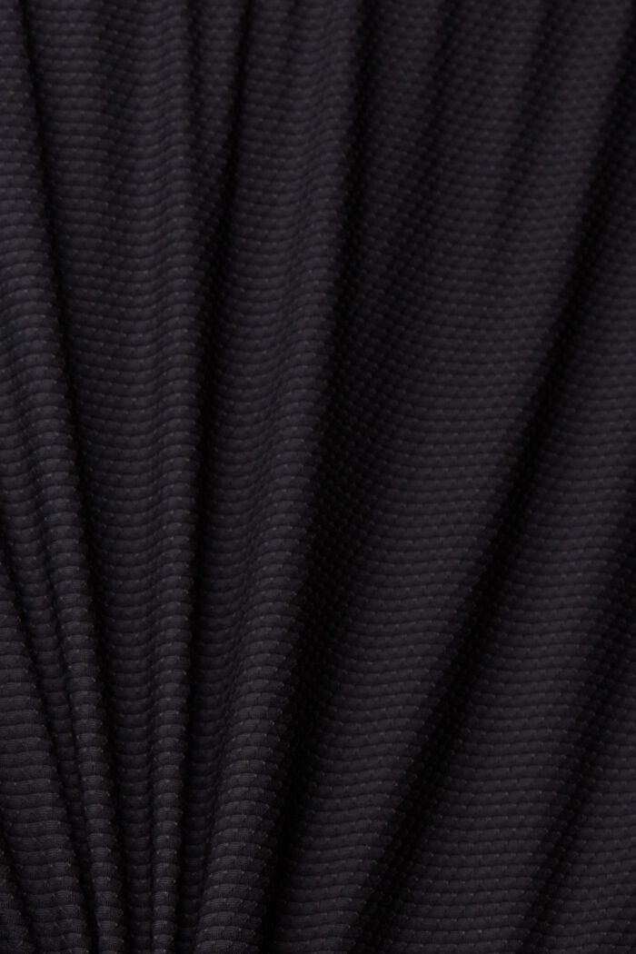 Genanvendte materialer: langærmet i mesh, BLACK, detail image number 4