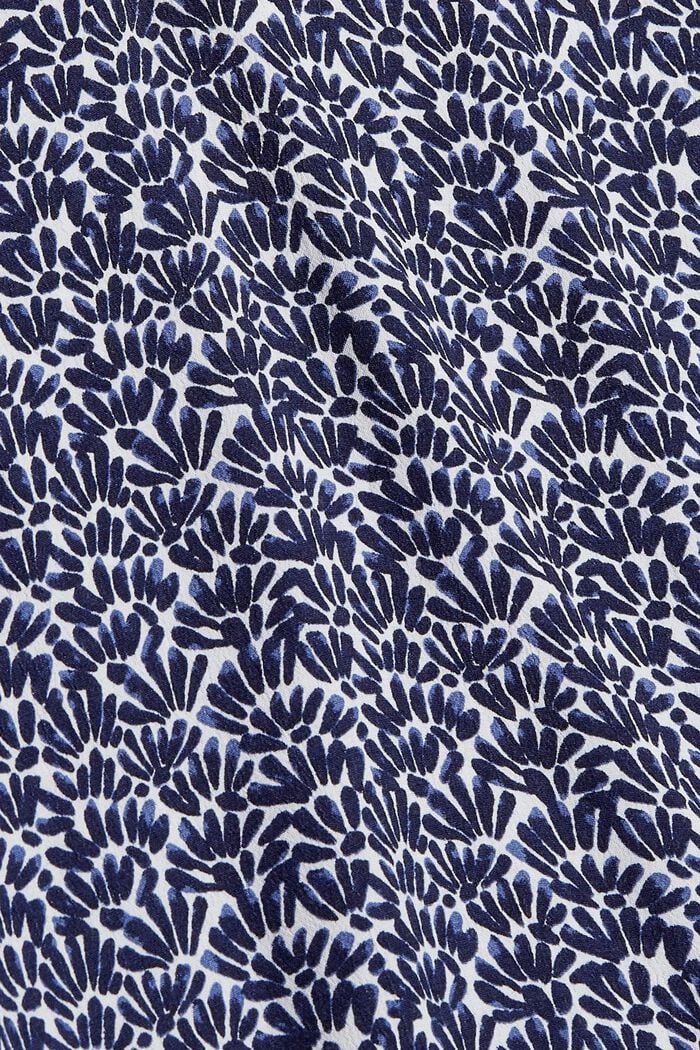 Mønstret bluse i LENZING™ ECOVERO™, NAVY, detail image number 4