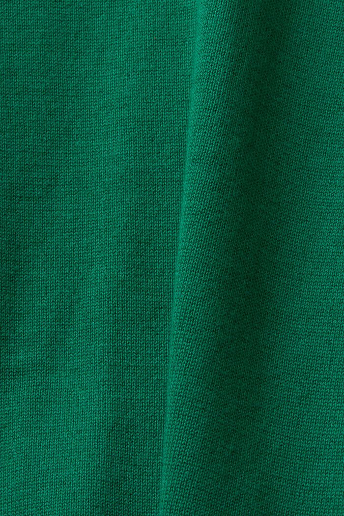 Overdimensioneret pullover, 100% bomuld, DARK GREEN, detail image number 6