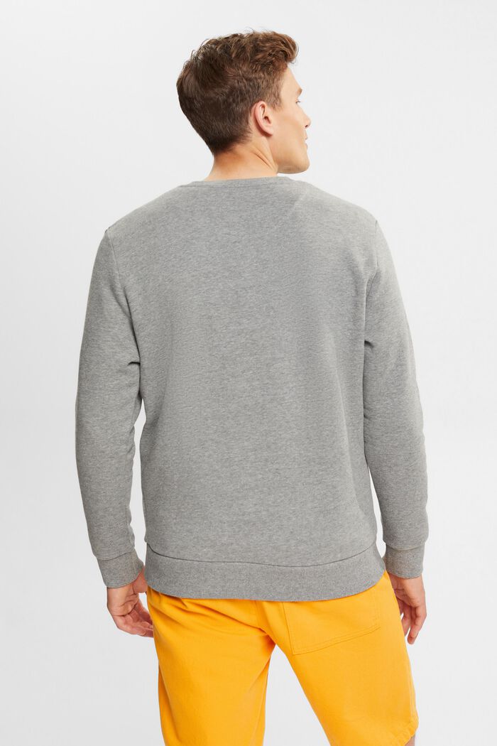 Sweatshirt med kulørt logobroderi, MEDIUM GREY, detail image number 4