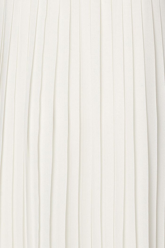 Plisseret kjole med bindebælte, OFF WHITE, detail image number 3
